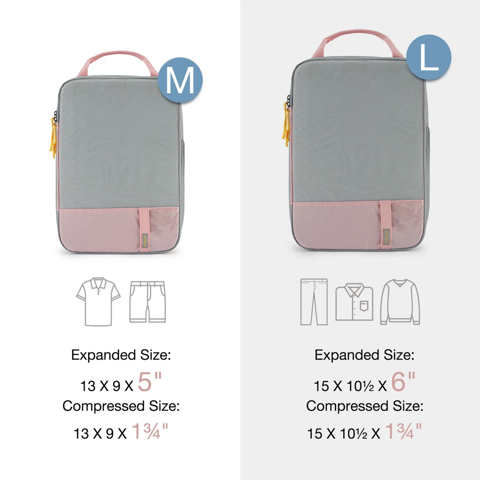 H 6er Set Kompressionswürfel Reise Organizer | Leicht, Robust, Gepäck Taschen - Bild 2 von 4