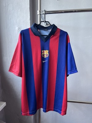 2000 BARCELONA VINTAGE HOME SOCCER JERSEY FOOTBALL SHIRT NIKE SIZE