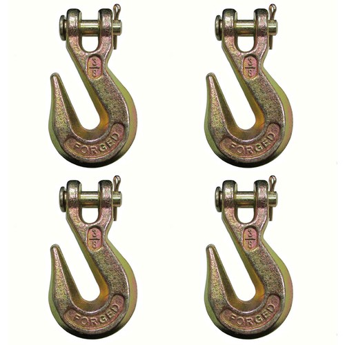 4 Pack G70 3/8 Clevis Grab Hooks Tow Chain Hook Flatbed Truck Trailer Tie Down - Foto 4