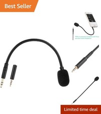 Auxiliary Microphone for Gaming and Conference 3.5mm Jack Plug-in