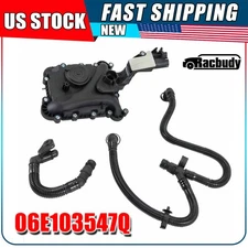 Oil Separator PCV Valve Vent Trim & Hose Tube 06E103547Q For Audi A4 A5 A7 Q5 Q7