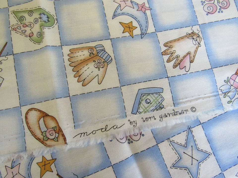 1 yd MODA Lori Gardner Patchwork Quilt Block GARDEN WHIMSY PRINT Cotton Fabric - Image 3 of 4