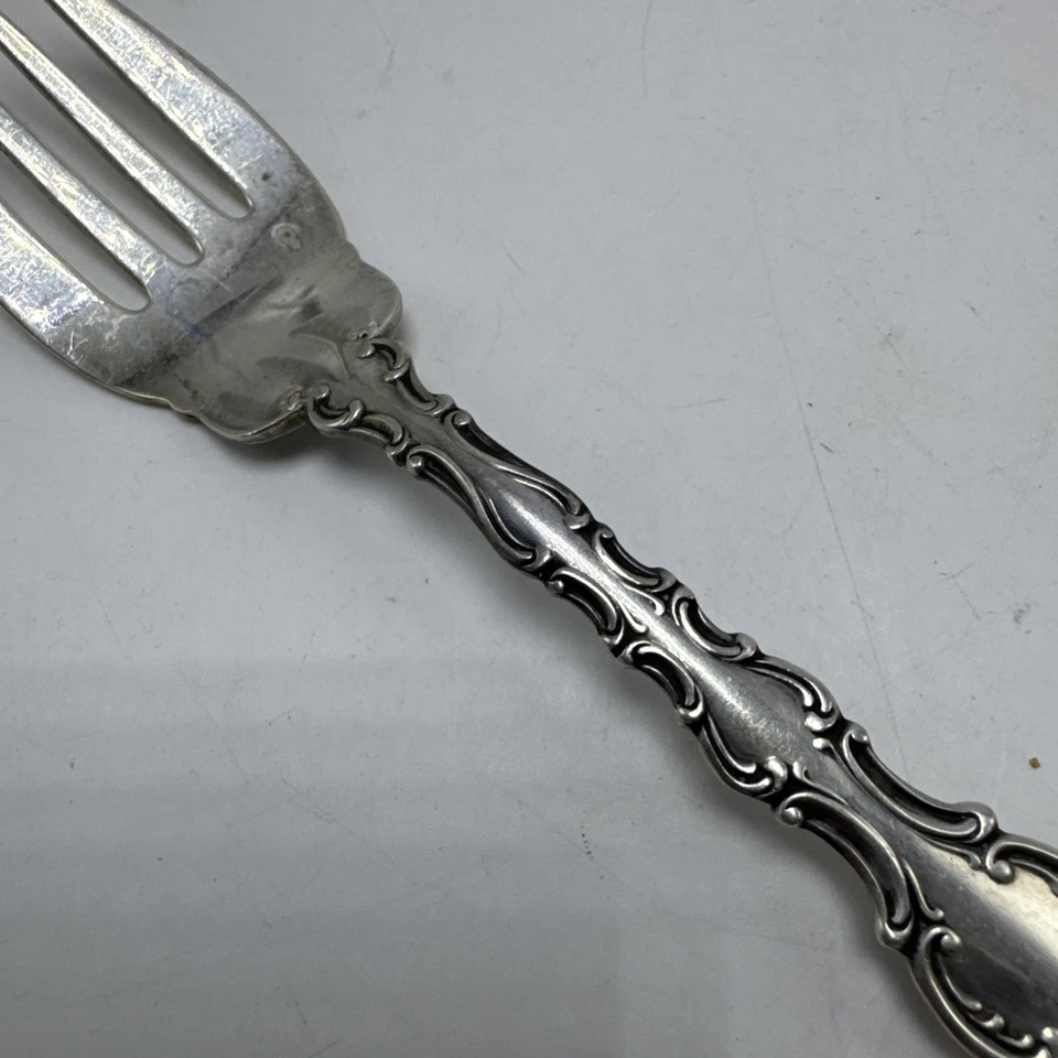 "Tenedor de pescado de postre para ensalada Gorham Sterling Strasbourg 6 3/8"" de repuesto" Foto 4 de 4