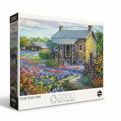 NEW Stone House Farm 2000 Piece Jigsaw Puzzle | Buffalo Games