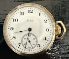 Working Antique Elgin 12S 17J Model 2 Pocket Watch in a Gold Filled Case Beauty!