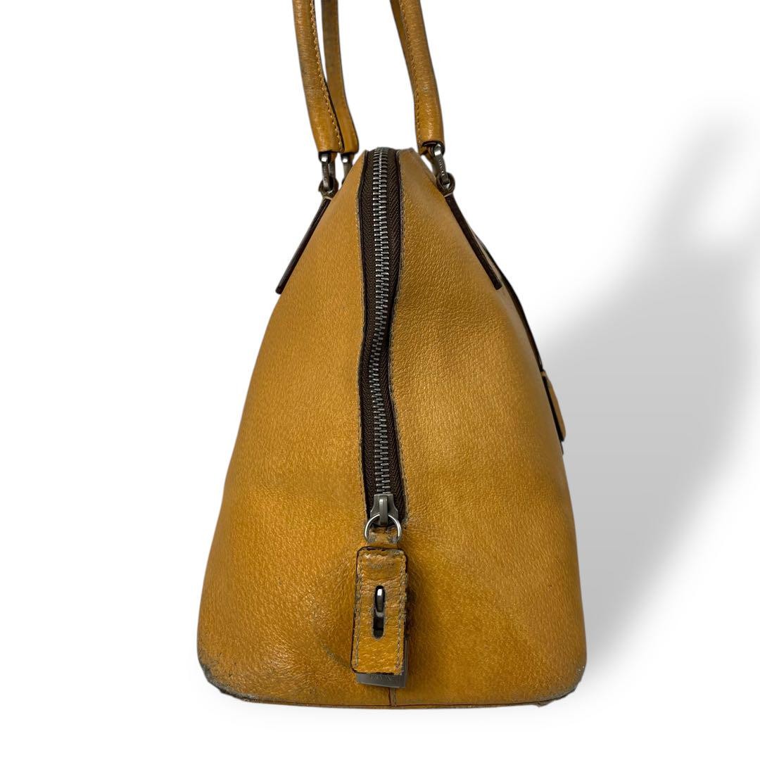 正規品 4575 PRADA プラダ ハンドバッグ レザー ライトブラウン Prada Leather Handbag Light Brown 4575 Authentic Women's Bag