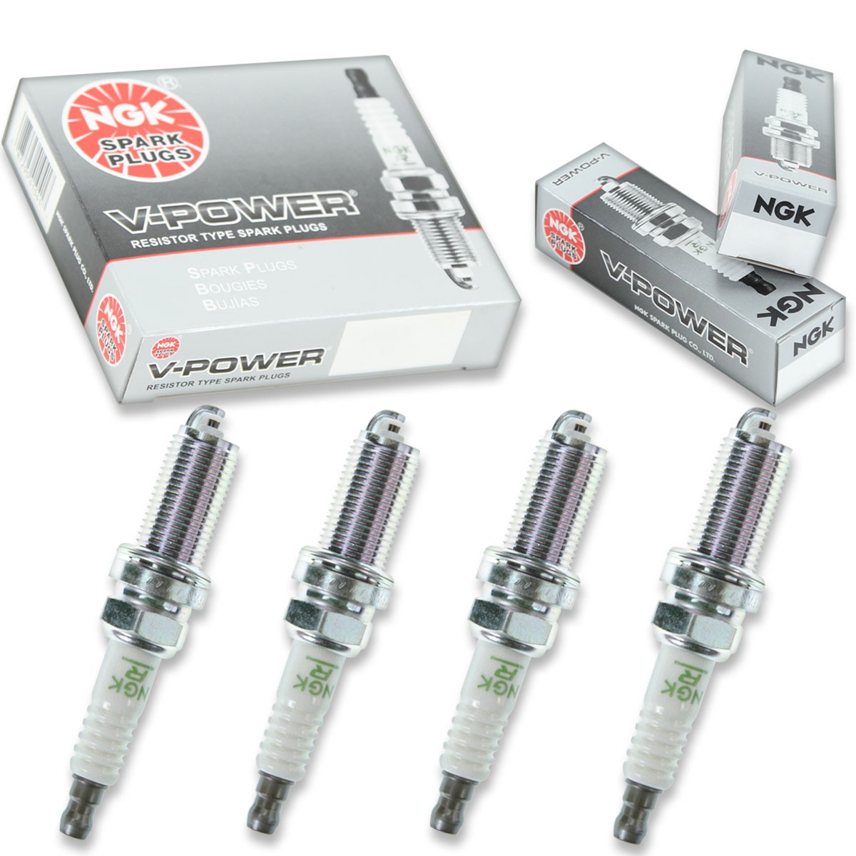 4pcs NGK 6668 V-Power LFR6A PWC Spark Plug Tune Up Kit Set am
