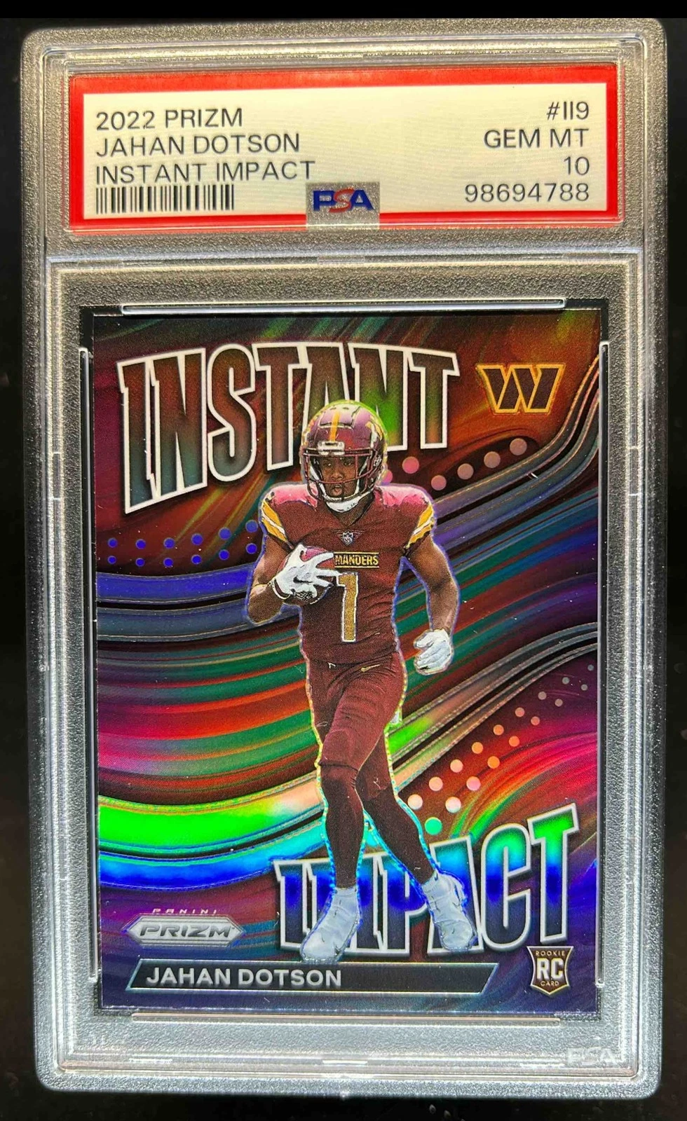 Jahan Dotson Panini Prizm Instant Impact #II9 Base