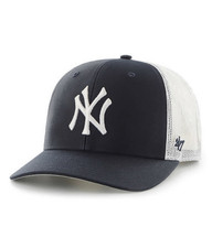 Youth New York Yankees '47 Brand Navy Blue Trucker Adjustable Hat