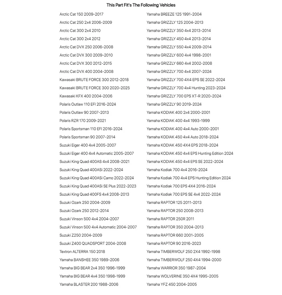 Tusk Tie Rod Ends For YAMAHA BLASTER 200 1988-2006 - Изображение 2 из 3