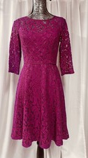 Adrianna Papell Purple Lace Dress Size 4