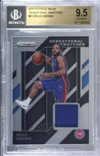 2018-19 Panini Prizm Sensational Swatches Bruce Brown #63 BGS 9.5 GEM MINT 3c7