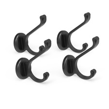 Ant Mag Magnetic Hooks Heavy Duty 140lbs D1.65in Style1 4 Pack, Black 