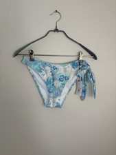 NWT Shade  Shore Women  s Small Bikini Swim Bottom Pastel Floral With Tie