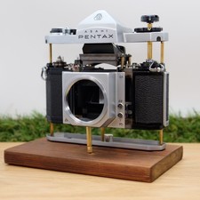 Asahi Pentax SV 35mm SLR Sliver Artistic Brass Skeleton Handmade in Japan 1336