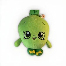 Shopkins Green Apple Blossom 7-inch Plush Stuffed Animal Toy Used Good