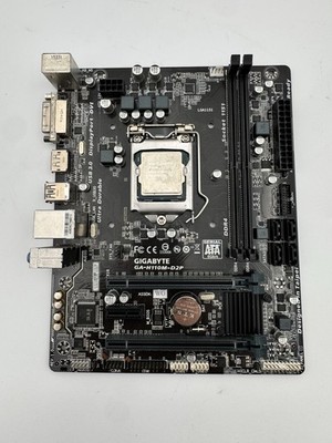 Gigabyte GA-H110M-D2P LGA1151 Motherboard + Intel i3-6100 Combo DDR4 Tested