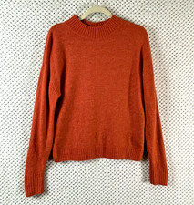 ICHI Pullover Strickpullover Alpaka Mischung Größe M orange Rundhals