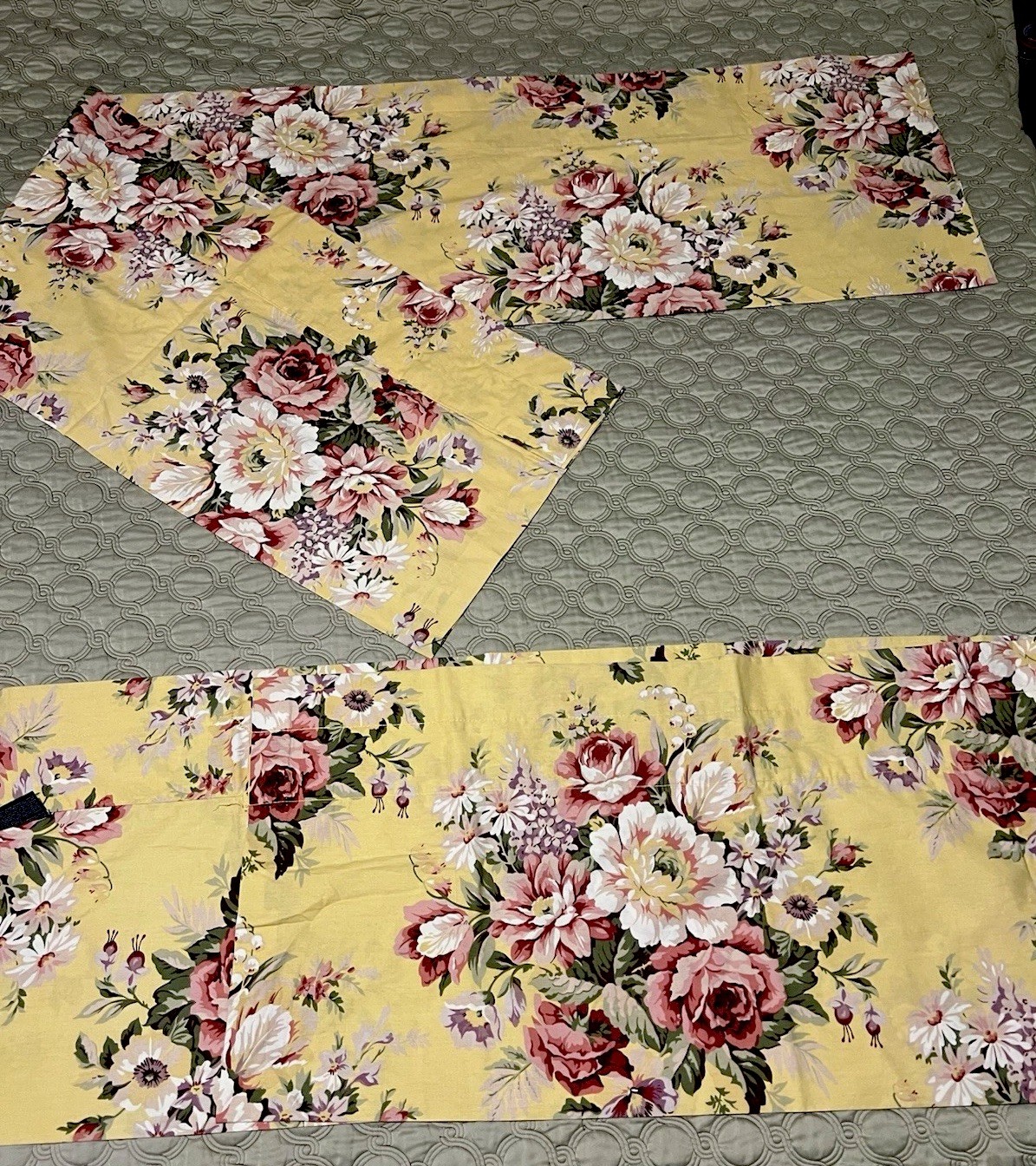 2 NEW RALPH LAUREN-SOPHIE BROOKE STRAIGHT VALANCE-SELF LINED-COTTON Ea/17 x 82