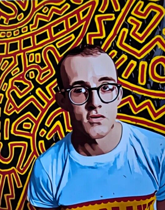 🔥ALEXANDER DULAC | KEITH HARING Edición Impresa Auténtica Firmada a Mano de 10 Certificado de Autenticidad Foto 3 de 4