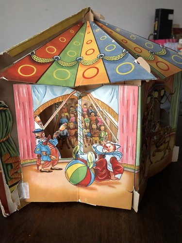 1954 Muy Raro Pop Up Libro El Circo in Spanish The Circus Luis Salgueiro Ed F - Picture 10 of 20