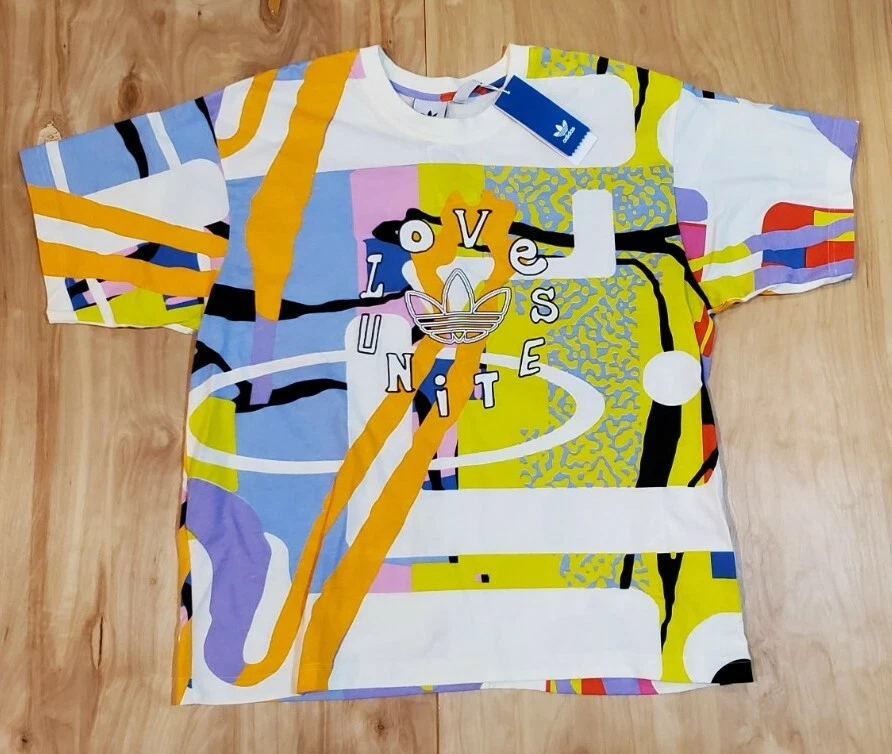 adidas multicolor t shirt