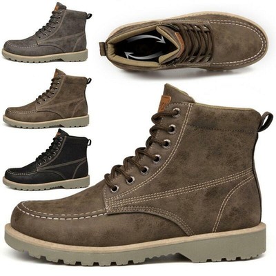 mens leather lace up work boots