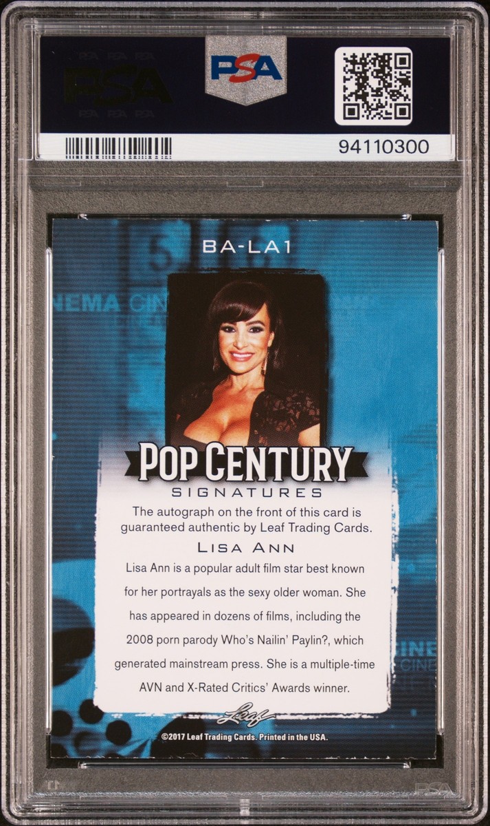 2017 Leaf Pop Century Autograph Lisa Ann Auto Red Parallel