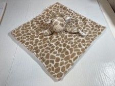Carter's Tan Giraffe Lovey Cuddle Plush Baby Security Blanket Infant 14 In Sq