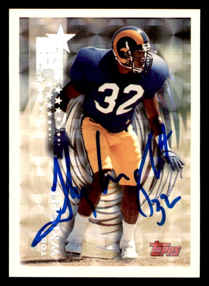 1994 Topps Draft Pick Special Effects Football #576 Toby Wright Signed Autograph