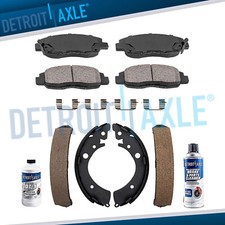 Front Ceramic Brake Pads + Rear Shoes for 1992 - 2004 2005 Honda Civic