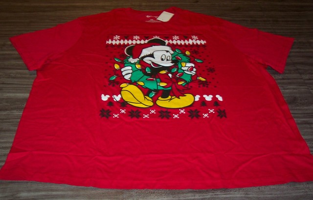 Walt Disney MICKEY MOUSE in SANTA HAT 