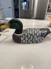Large PAINTER'S PRIDE DUCK  FIGURINE HAND-PAINTED