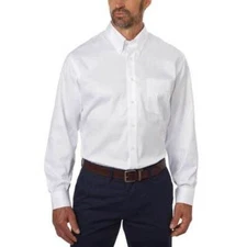 Kirkland Signature Men's Traditional Fit Dress Shirt Exact Sleeve Length | B44
