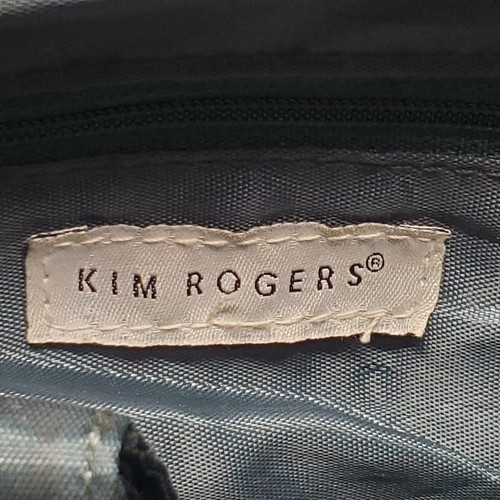 Kim Rogers Navidad Cartera Bolso de Hombro Terciopelo Cazador Campanas Verdes Poinsettia De Colección - Imagen 8 de 11