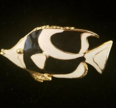 Broche bijou épingle en Acier Joli Poisson Rouge