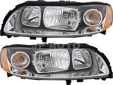 For 2005-2009 Volvo S60 Headlight Halogen Set Driver and Passenger Side