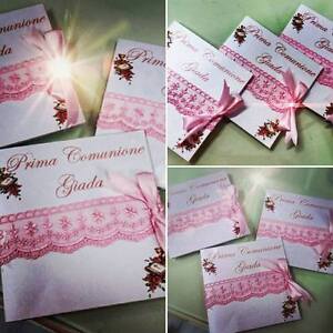 Inviti Partecipazioni Comunione Matrimonio Compleanno Battesimo Laurea Cresima Ebay