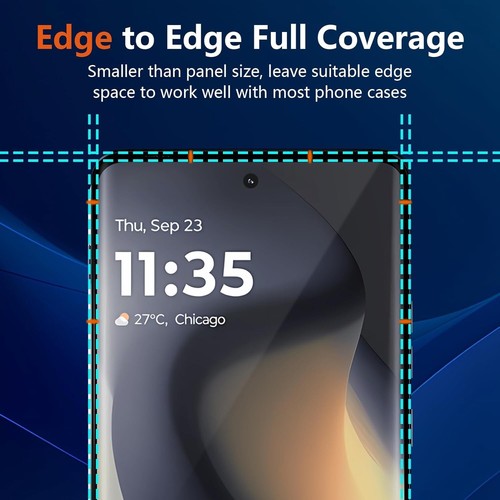 (3 Pack) for Motorola Edge 2024 Screen Protector,Hd-Clear Tempered Glass Screen - 第 2/7 張圖片