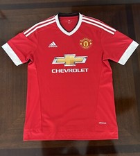 Adidas Jersey (Manchester United) 2015/2016 Red-White Men’s Size Medium