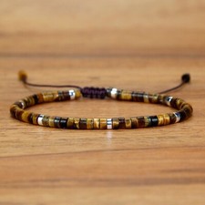 Tiger's Eye Small Beads Dainty Bracelet Delicate Healing Stone Everyday Bracelet
