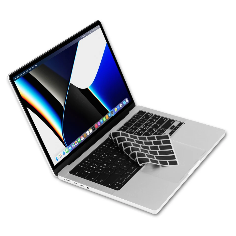 XSKN Arabic Silicone Keyboard Cover for 2021-2025 Macbook Pro 14.2/16.2 M1-M5 - Image 3 of 4