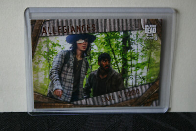 Topps WALKING DEAD Season 8 Allegiances A-2 Carl & Siddiq Walmart Exclusive