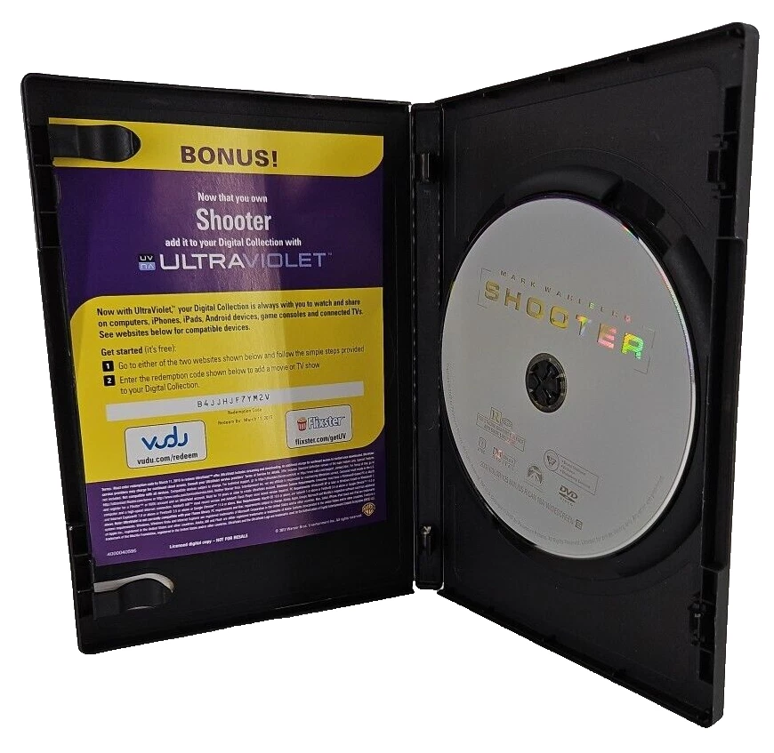 Shooter Mark Wahlberg DVD Video Movie Action Widescreen Thriller - Image 2 of 4