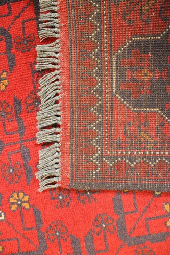 4'3" x 6'4" ft. Afghan Khal Mohammadi Hand Knotted Tribal Turkmen Rug - Picture 7 of 7