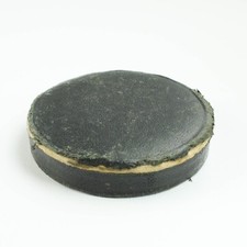 Unbranded Vintage 60mm Black Leather/Velvet Padded Slip-On Front Lens Cap