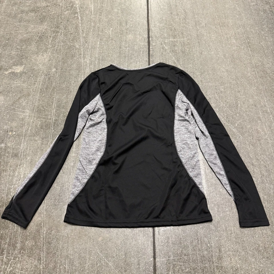 Camisa Holloway Sportswear Stellar para mujer pequeña negra elástica manga larga cuello en V Foto 2 de 4