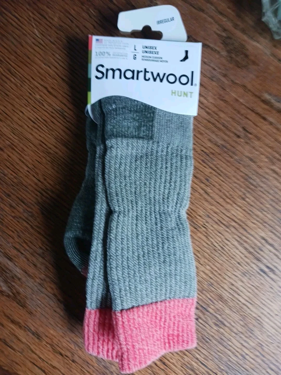Smartwool socks men's crew Large L LG hunt hunting merino wool Loden Unisex Phd