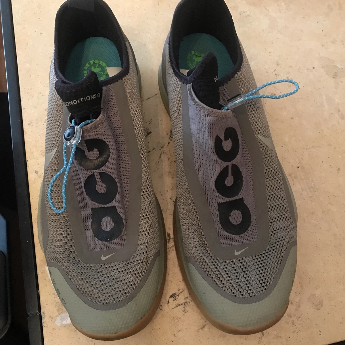 NIKE ACG Zoom Air Ao Medium Khaki Olive Gray Shoe Sneakers Men\'s 8.5 Running Nike ACG Zoom Air AO  main image 2