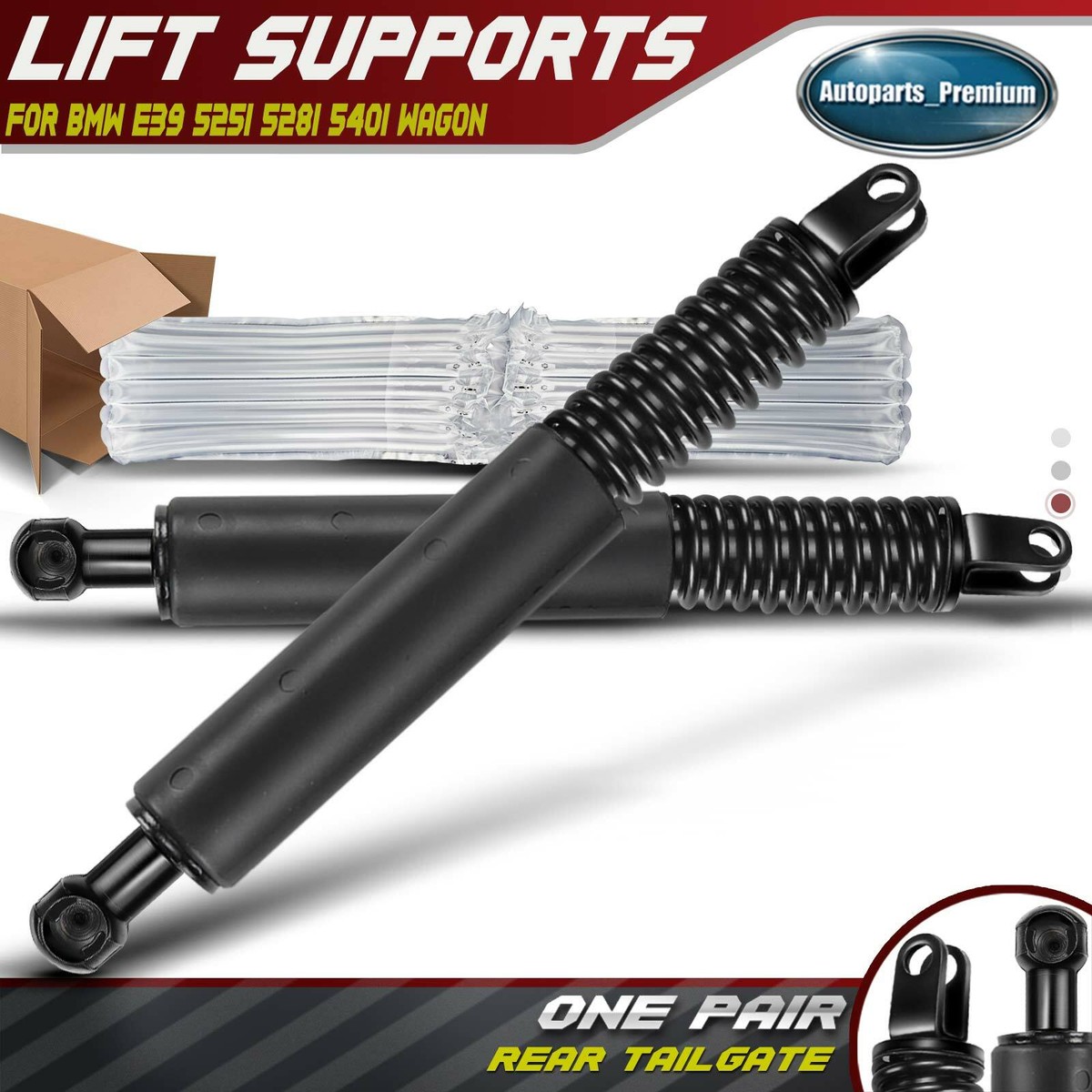 2Pcs Rear Trunk Tailgate Lift Supports Struts for BMW E39 525i